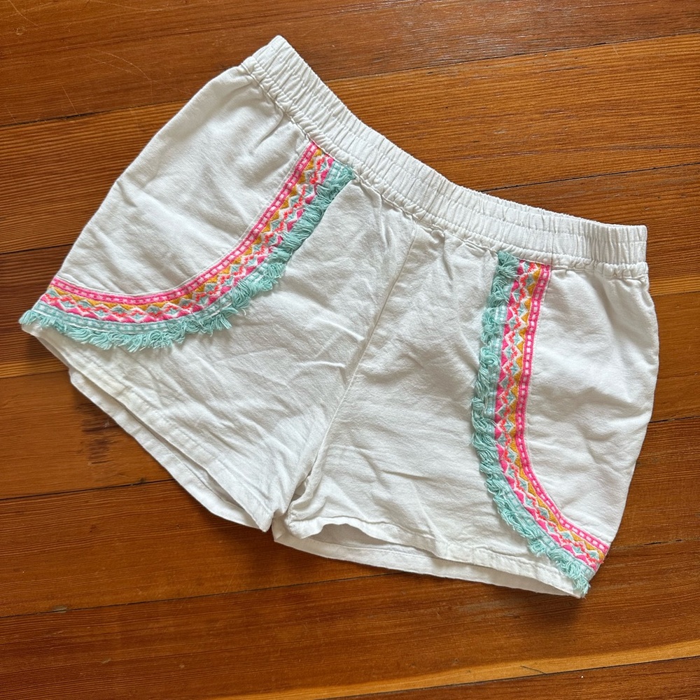 Colorful Embroidered Kids Shorts